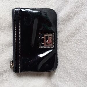 Dooney and Bourke Black Patent Leather Change Purse